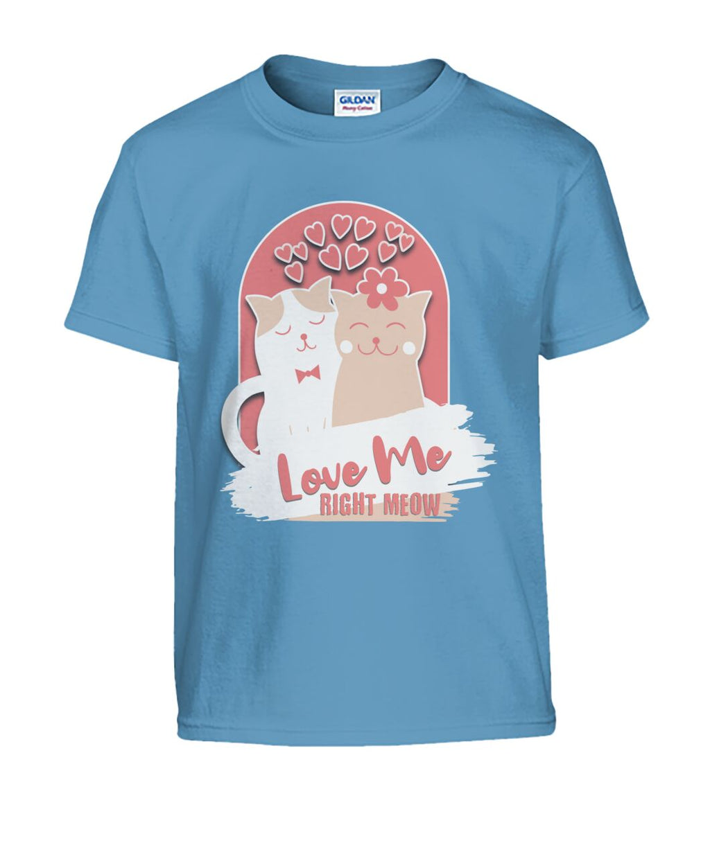 "Love Me Right Meow" Kids' Tee