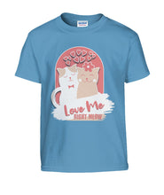 Load image into Gallery viewer, "Love Me Right Meow" Kids' Tee

