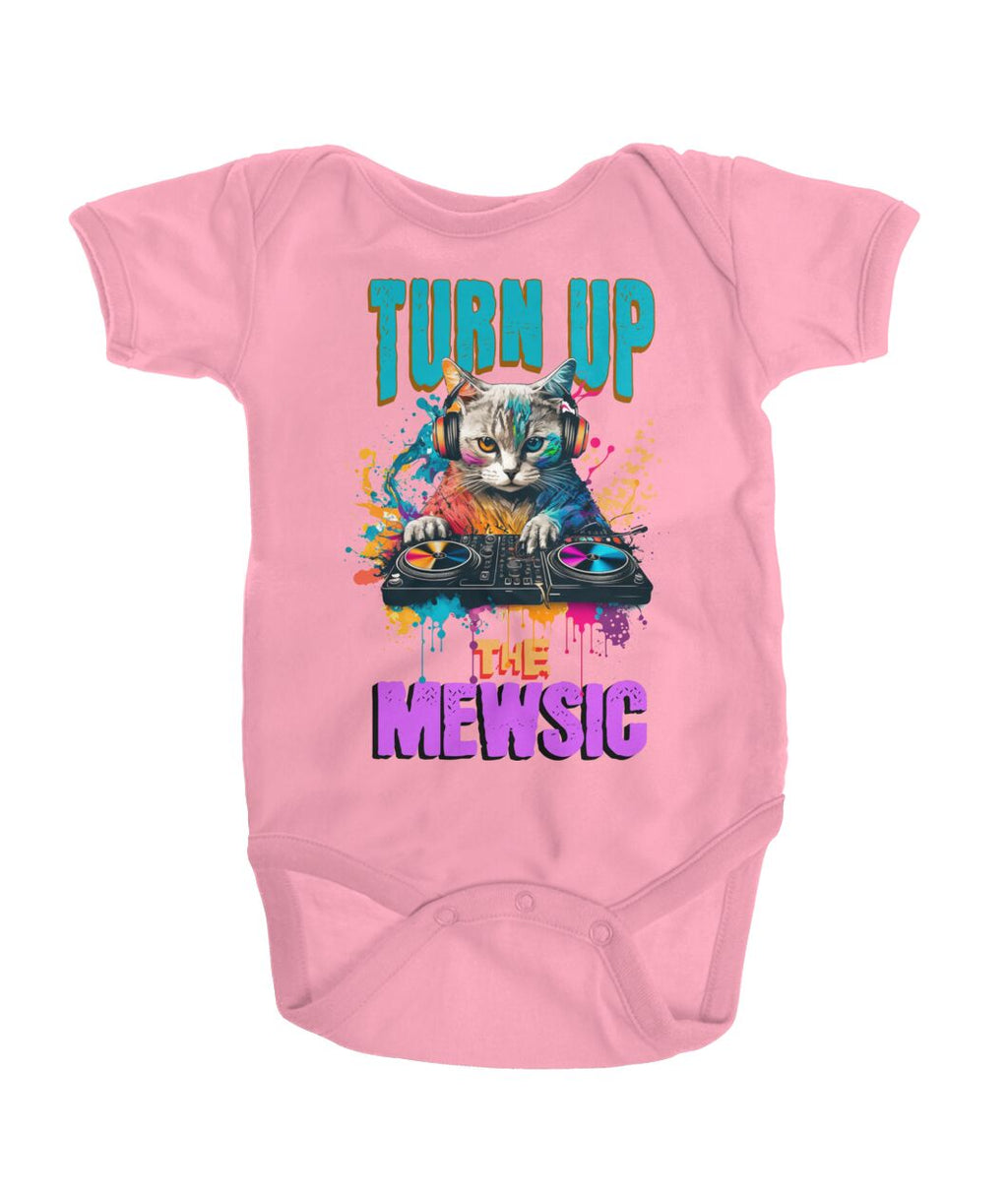 "Mewsic" Onesie