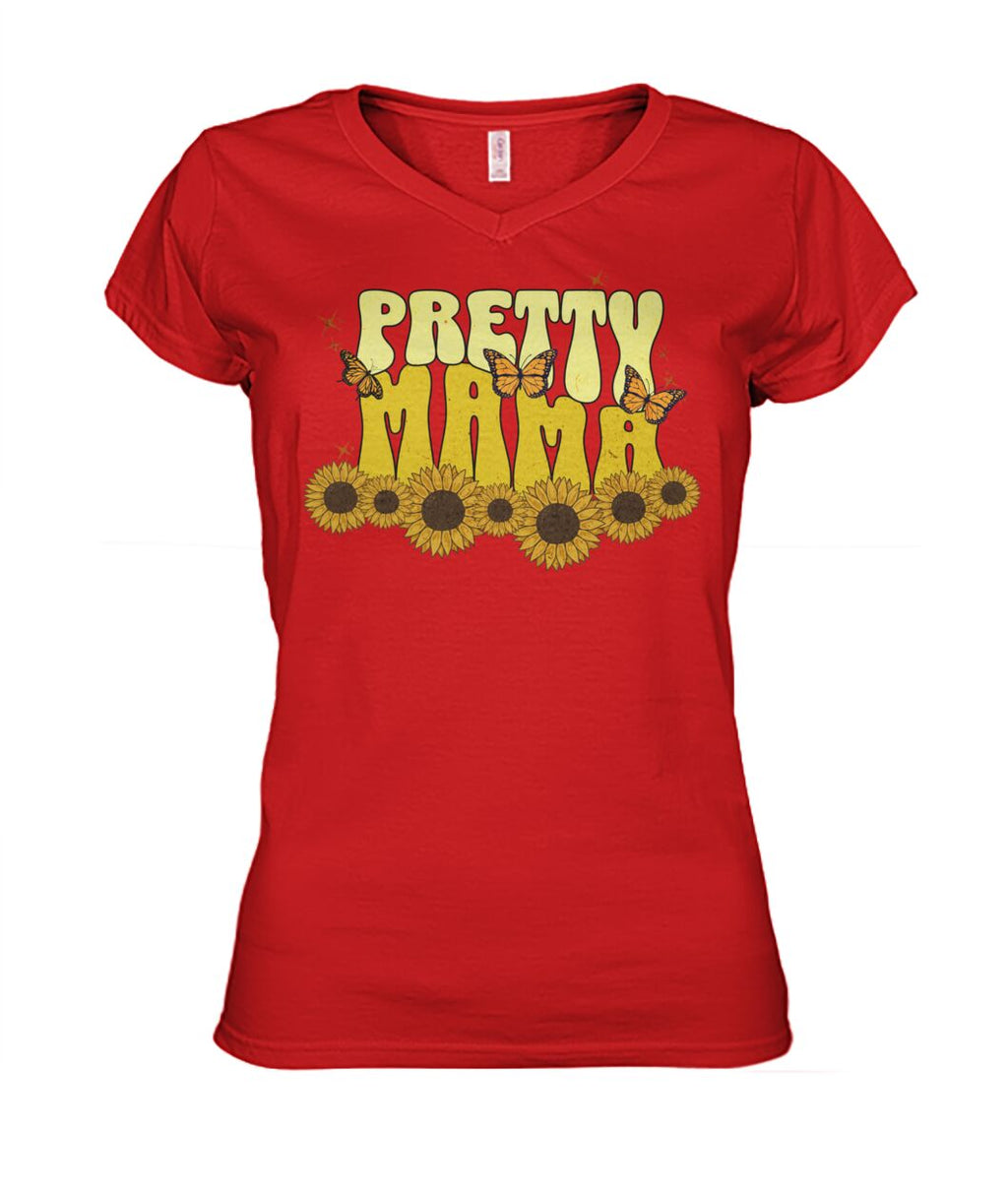"Pretty Mama" Ladies' V-Neck