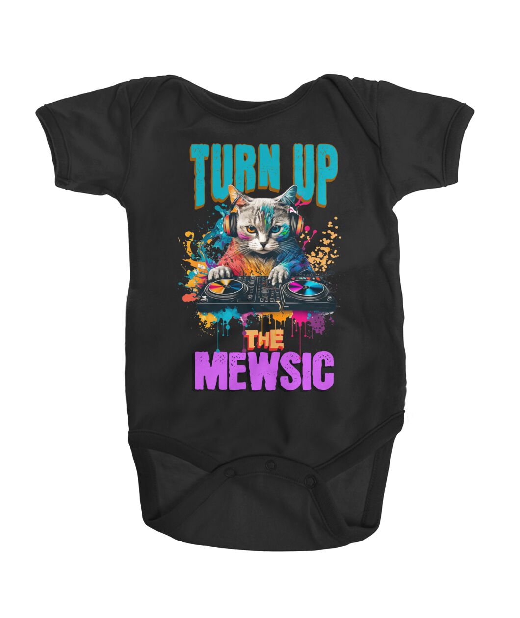 "Mewsic" Onesie