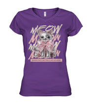 Load image into Gallery viewer, "Coquette Kitty" Ladies' V-Neck
