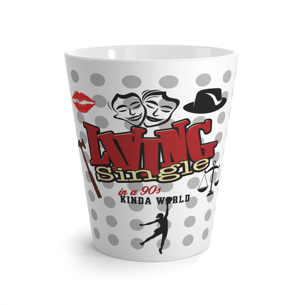 "Living Single" 90s latte coffee mug