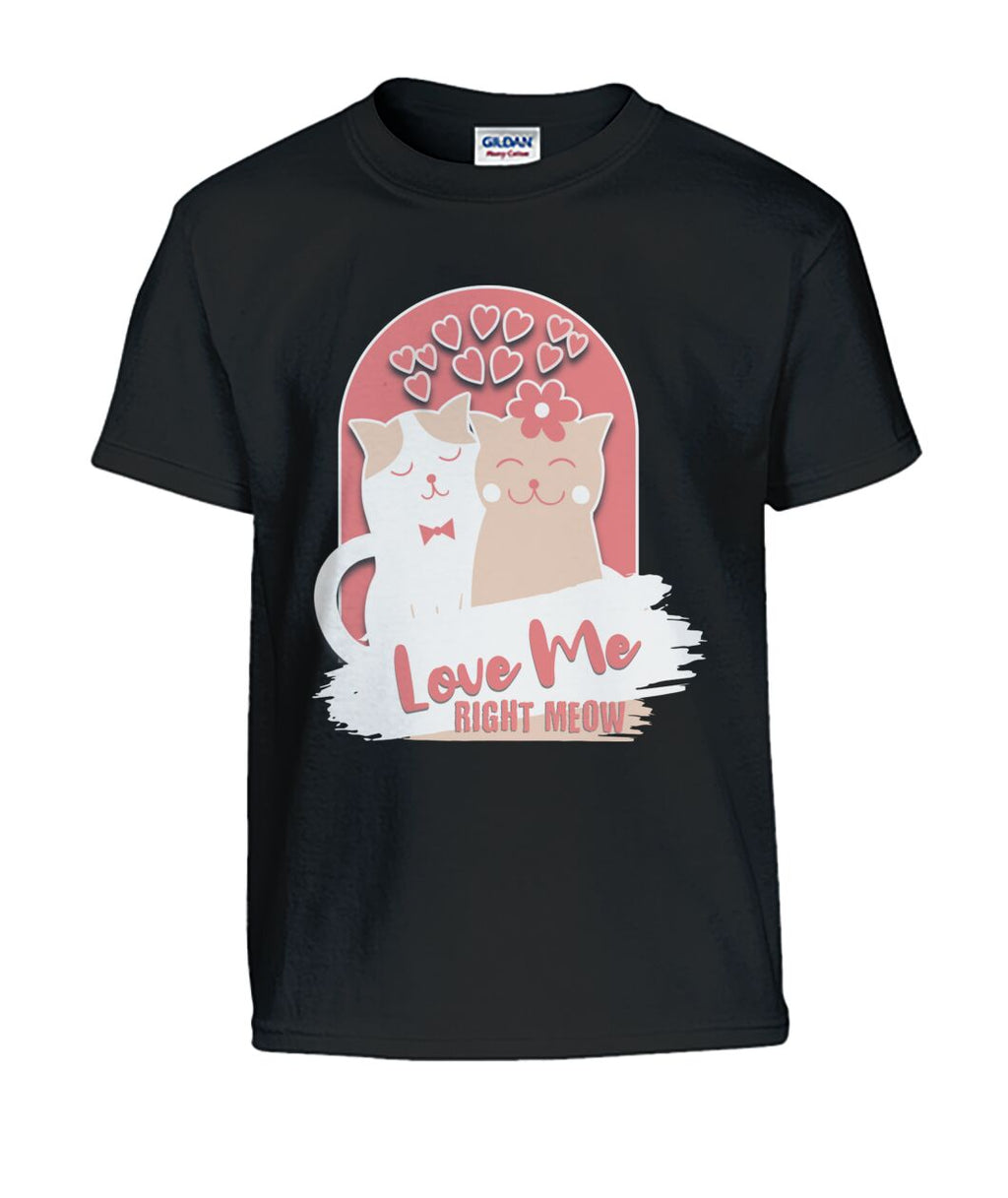 "Love Me Right Meow" Kids' Tee