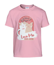 Load image into Gallery viewer, "Love Me Right Meow" Kids' Tee
