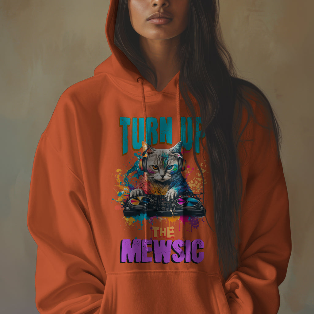 "Meow Mewsic" Unisex Adult Hoodie