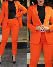 Load image into Gallery viewer, Tangerine Pants Suit | Lollipop Lady

