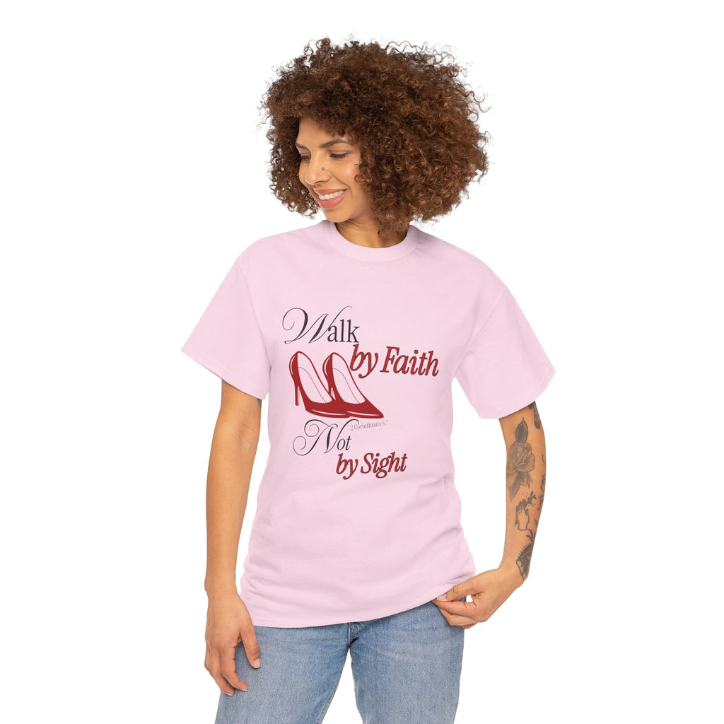 "Walk by Faith" Women's Tee (Red Version) | D'Nyce Streetwear