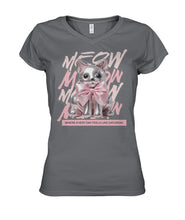 Load image into Gallery viewer, "Coquette Kitty" Ladies' V-Neck
