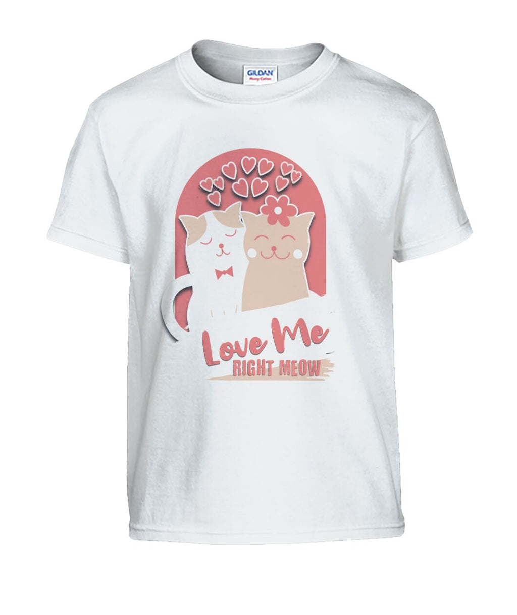 "Love Me Right Meow" Kids' Tee