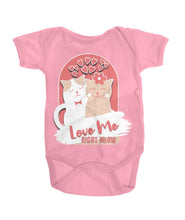 Load image into Gallery viewer, "Love Me Right Meow" Baby Girls' Onesie | the Kat's Meow
