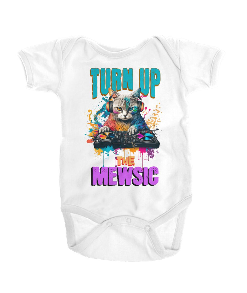 "Mewsic" Onesie