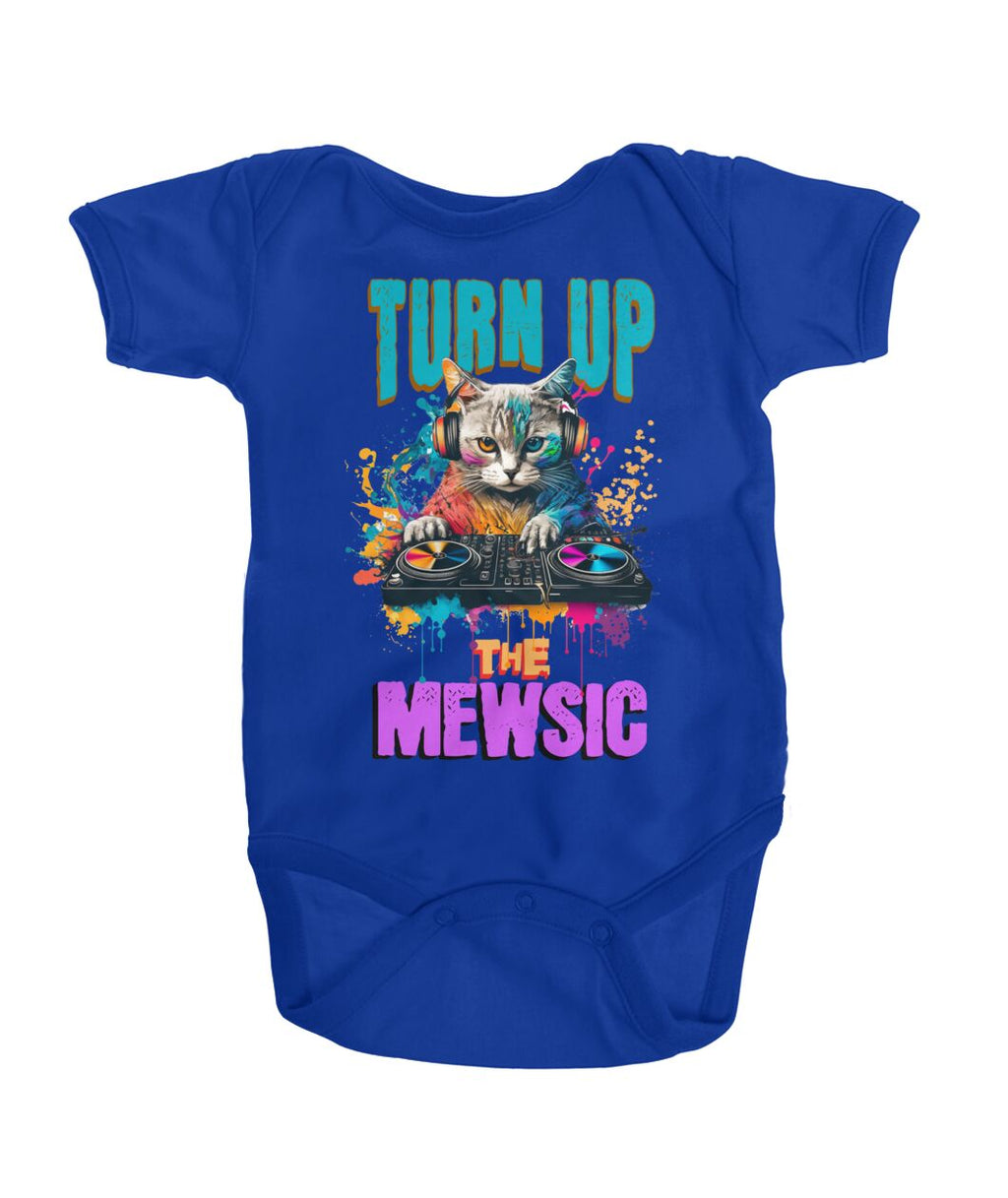 "Mewsic" Onesie