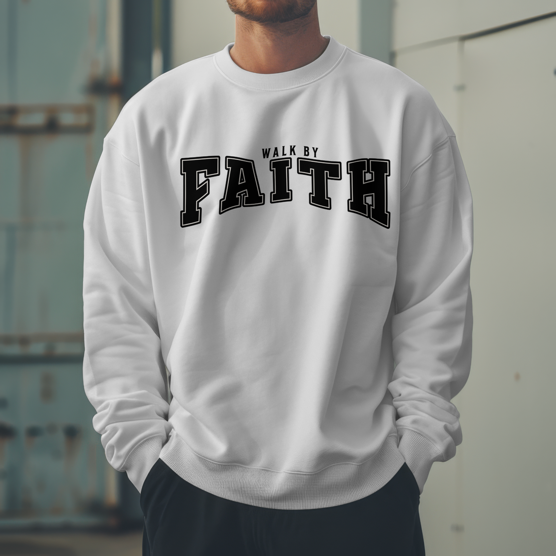 "Walk by Faith" Sweatshirt | D'Nyce Streetwear