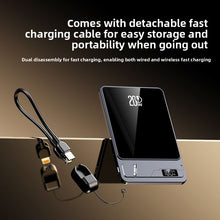 Load image into Gallery viewer, Portable charging device with detachable cable
