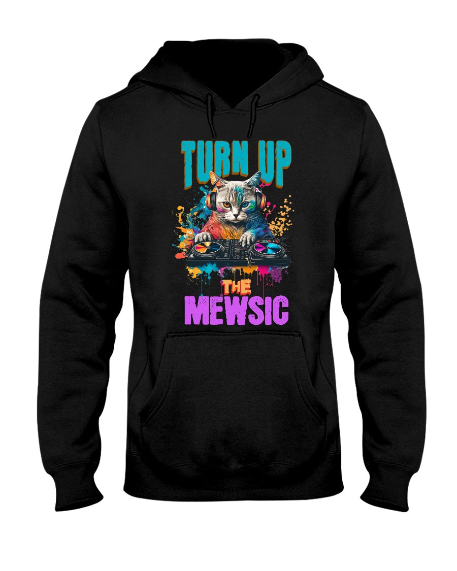 "Meow Mewsic" Unisex Adult Hoodie