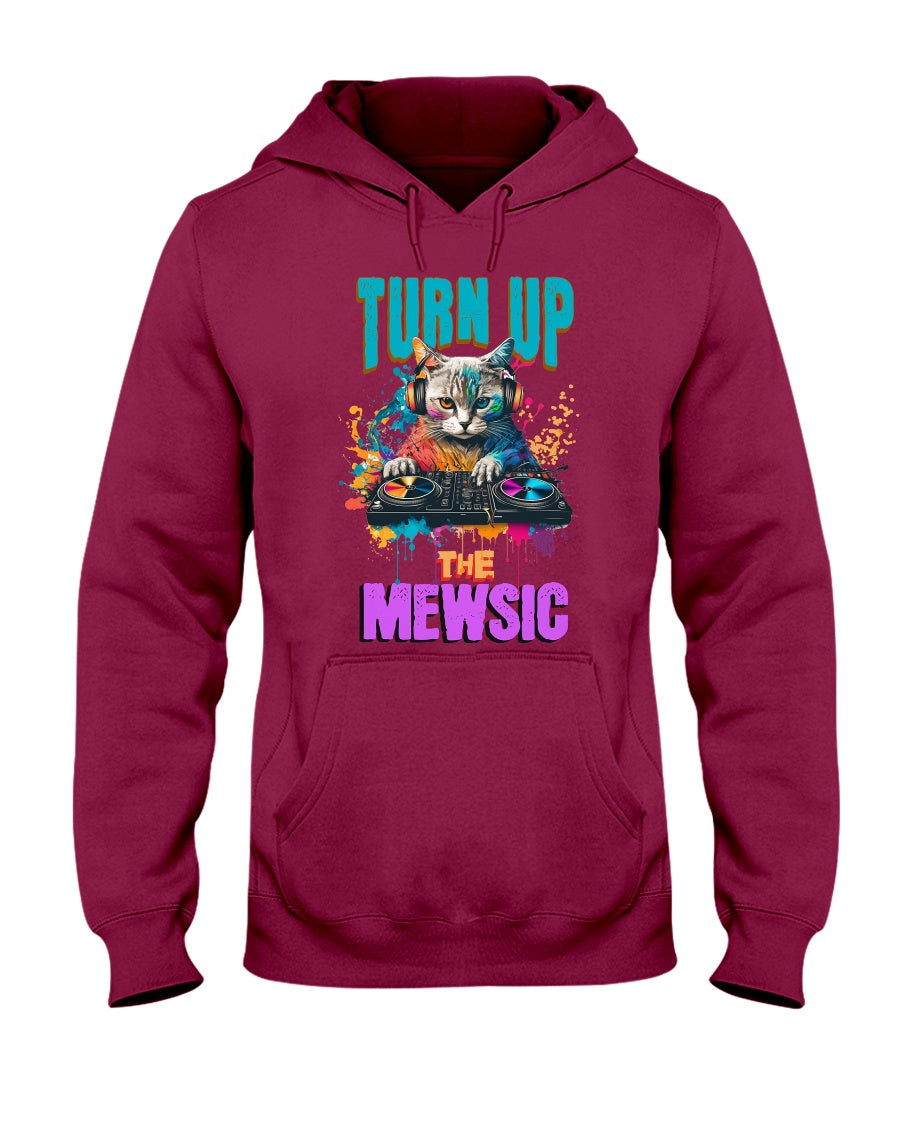 "Meow Mewsic" Unisex Adult Hoodie