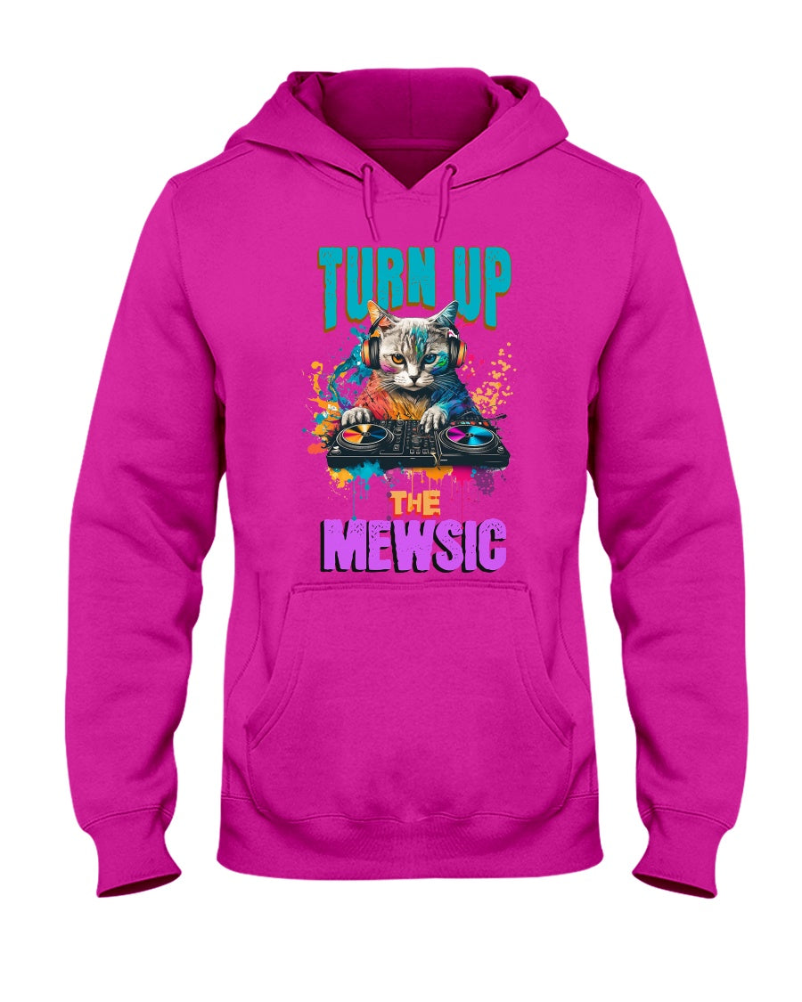 "Meow Mewsic" Unisex Adult Hoodie
