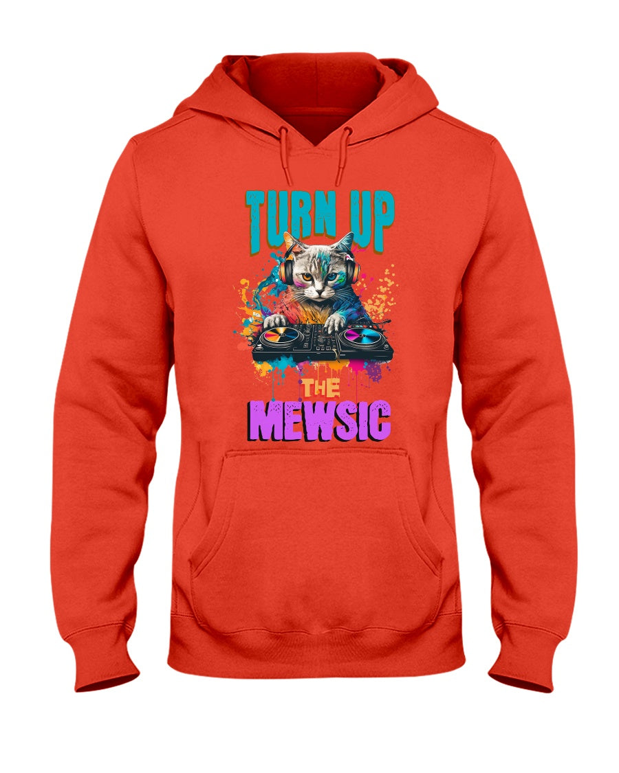 "Meow Mewsic" Unisex Adult Hoodie